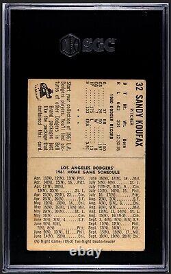 1961 Bell Brand Sandy Koufax #32 SGC 3