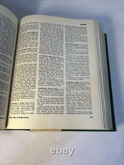 1963 Who's Who in Advertising First Edition Pages Are Near Mint