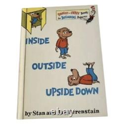 1968 Vintage Inside Outside Upside Down, Stan & Jan Berenstain Book Club 1st YZ