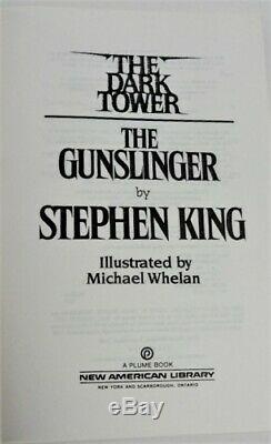 1988 Stephen King The Dark Tower The Gunslinger Orange Proof 1 Of 8 Pristine