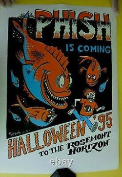 1995 Original 1st Edition Phish Rosemont Horizon Halloween Poster Pollock Mint