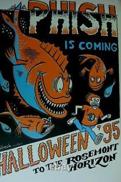 1995 Original 1st Edition Phish Rosemont Horizon Halloween Poster Pollock Mint