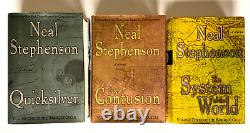 1st 1st Neal Stephenson The Baroque Cycle Trilogy Quicksilver 3 Vol HCDJ