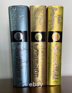 1st 1st Neal Stephenson The Baroque Cycle Trilogy Quicksilver 3 Vol HCDJ