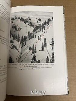 1st EDITION VINTAGE SUN VALLEY SKI GUIDE HENNIG SKI RUNS IN RED COLOR RARE 1948