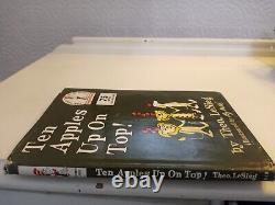 1st Edition Dr. Suess Book Ten Apples On Top D. J. 1961 Theo. LeSieg EUC