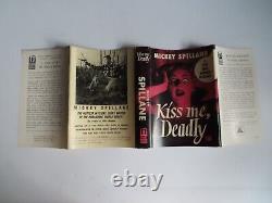 1st Edition Kiss Me, Deadly By Mickey Spillane & Dust Jacket 1952 Mike Hammer