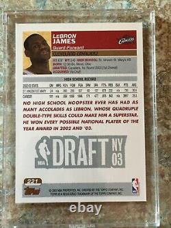 2003-04 TOPPS 1ST EDITION #221 LeBron James Rookie RC