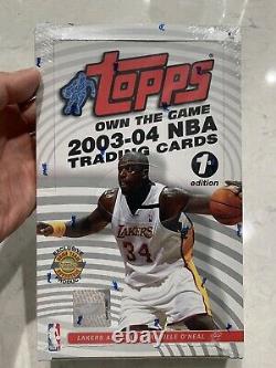 2003-04 Topps 1st First Edition Sealed Box. Super Rare. Lebron James RC