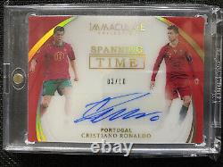 2018-19 Immaculate Soccer CRISTIANO RONALDO Spanning Time Gold #3/10 Auto