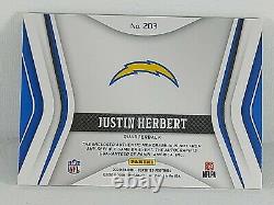2020 Justin Herbert RC Cards Auto Certified Teal /35, Football, Card, PSA, Sports