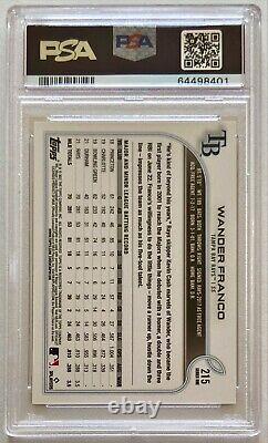 2022 Topps 1st First Edition Wander Franco RC PSA 10 Gem Mint #215 Rookie Cup