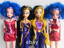 4 Winx Dolls STORMY DARCY evil TRIX Sisters Witch First Edition Giochi Preziosi