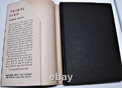 ANIMAL FARM by GEORGE ORWELL first American edition so stated on copyright page