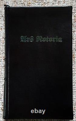 ARS NOTORIA Trident Leather Ltd 1st Ed Grimoire Solomon Black Magic Occult RARE