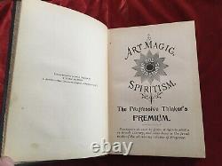ART MAGIC SPIRITISM Antique Occult Book 1898 Philosophy 1st ED Pagan Alchemy