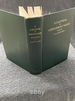 A Calendar of Confederate Papers 1908 1st Edition