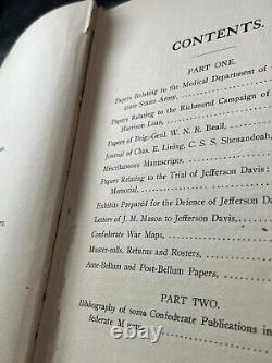 A Calendar of Confederate Papers 1908 1st Edition