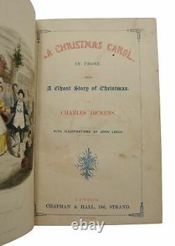 A Christmas Carol CHARLES DICKENS First British Edition 1st Issue 1843
