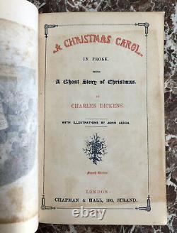 A Christmas Carol, Charles Dickens 1844, First Form V. Early Edition Chapman&Hall