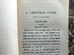 A Christmas Carol, Charles Dickens 1844, First Form V. Early Edition Chapman&Hall