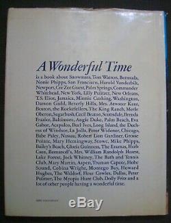 A Wonderful Time An Intimate Portrait of the Good Life by Slim Aarons 1st ed