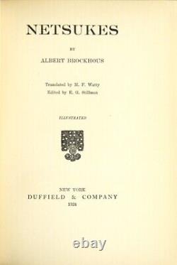 Albert Brockhous / Netsukes First Edition 1924 Asia