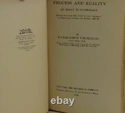 Alfred North Whitehead / Process and Reality 1st Edition 1929