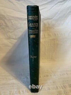 American College Fraternities by WM. Raimond Baird 1879 First Edition HC 1st Ed