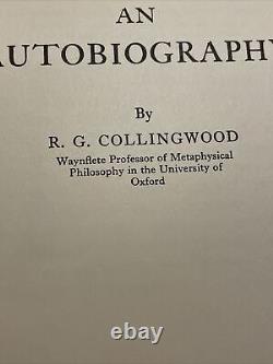 An Autobiography by R. G. Collingwood 1939 First Edition HBDJ