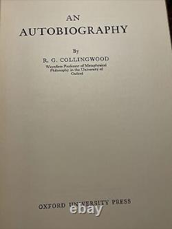 An Autobiography by R. G. Collingwood 1939 First Edition HBDJ