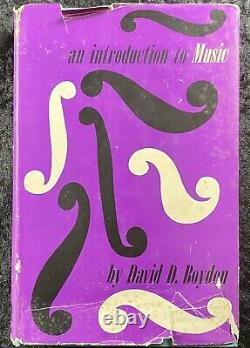 An Introduction To Music By David D Boyden 1956 Borzoi First Edition Knopf