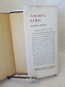 Animal Farm by George Orwell 1946 US 1st Edition Hardcover Harcourt, Brace & Co