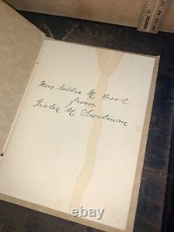 Antique Booklet -Verses- By Elisha Baker To Julia Fowler 1930 Rare