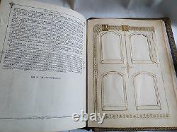 Antique Vtg Holy Catholic Bible Douay & Rheims 1800's. 22 Kt Gold Gilt Leather