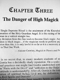 Antique book occult black magic rare esoteric manuscript goetia aleister crowley