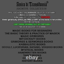 Antique book occult magic manual picatrix talisman practical witchcraft esoteric