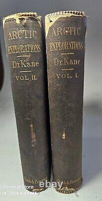 Artic Explorations 2 Volume Set Dr. Elisha Kane 1856