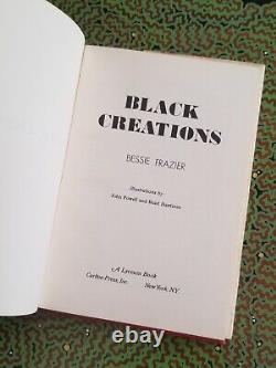 BLACK CREATIONS By BESSIE FRAZIER 1975 First Edition First Printing SCARCE RARE