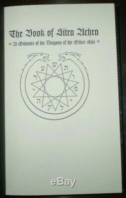 BOOK OF SITRA ACHRA, 1 of 110, BLACK SERPENT EDITION, OCCULT, GRIMOIRE, IXAXAAR