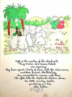 Babar The King Original First Edition Distressed Copy