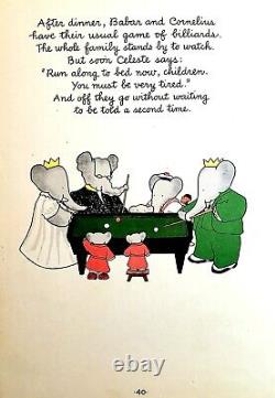 Babar's Picnic Original First Edition Distressed Copy