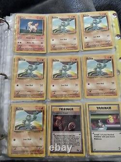 Binder Of Pokémon Original Cards. Base Set 1996. First Edition Holo Rare Common