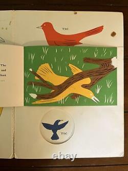 Bruno Munari Tic Tac and Toc (1957) Childrens 1st Edition Birds JAPAN Very Rare