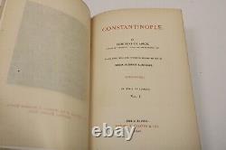 CONSTANTINOPLE 1896 First Edition Two Volumes Illustrated Ottoman Turkey Map