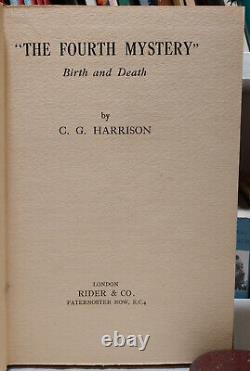 C. G. Harrison The Fourth Mystery Birth and Death First Edition HC