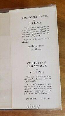 C. S. Lewis The Screwtape Letters First Edition Hardcover (UK, 12th)