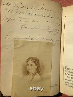 Carolina Coronado / LA Sigea Novela Original 1854 first edition inscribed Signed