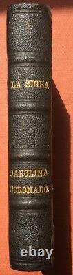 Carolina Coronado / LA Sigea Novela Original 1854 first edition inscribed Signed