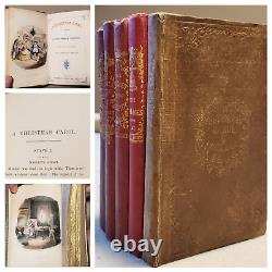 Charles Dickens / A Christmas Carol / Christmas Books Set / 1843 First Editions